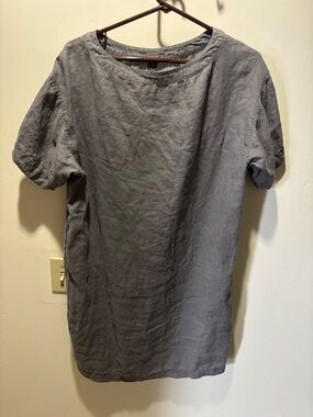 Muji Linen Shirt Dress Medium